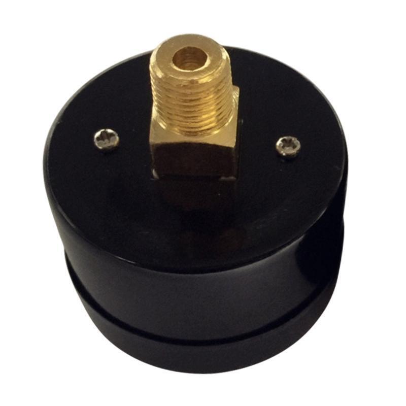 Round Dial 0-180PSI 0-12BAR Pressure Gauge Dual Scal Fluid Pressure Gauge 4.2CM