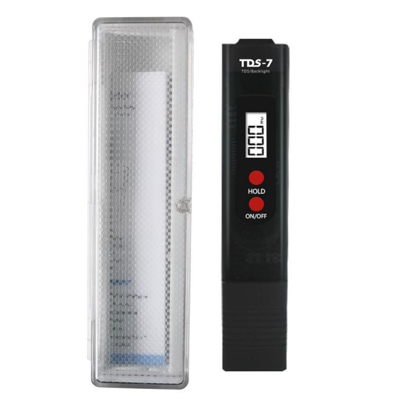 Portable TDS Tester Water Quality Meter with White Backlight LCD Pen 0-9990ppm