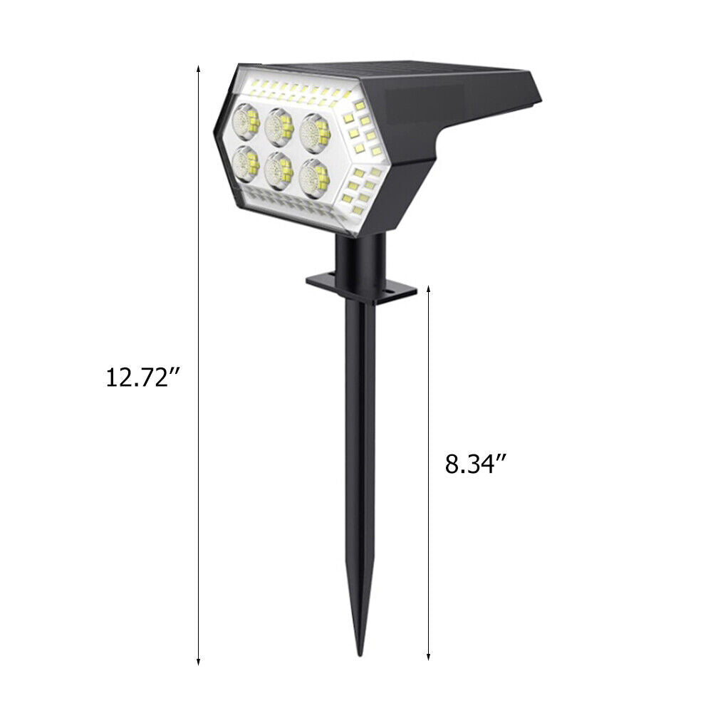 Solar Lawn Light 108LED Ground Spotlights USB Garden Outdoor Landscape Lamp