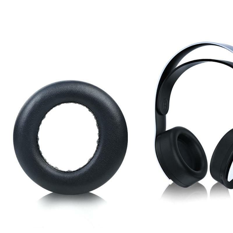 1Pair Replacement Soft Ear Pads Black Cushion for PS5 Memory Foam Headset