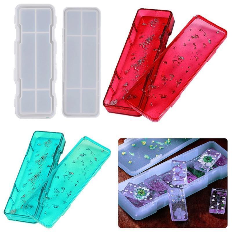 Diy Crystal Epoxy Pencil Box Mold School Supplies Office Stationery Box Mold