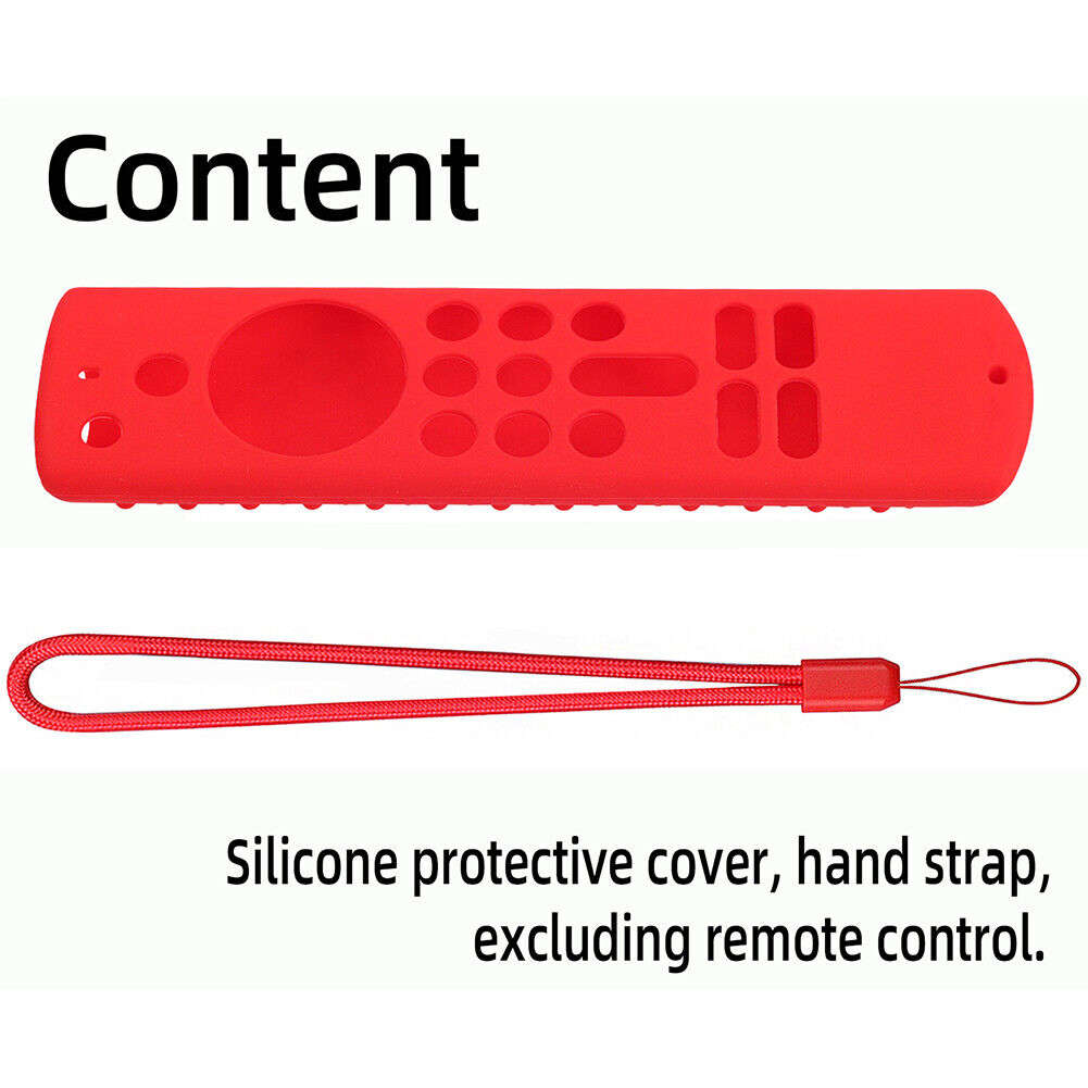 Remote Control Protector Case w/ Lanyard for Fire TV Stick 3rd Gen (Red)