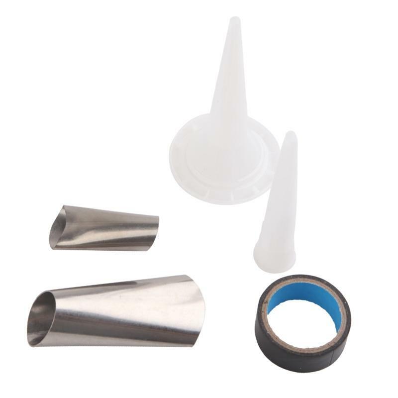 Resuable Stainless Steel Caulking Finisher Scraper Nozzle Applicator Sealant Kit