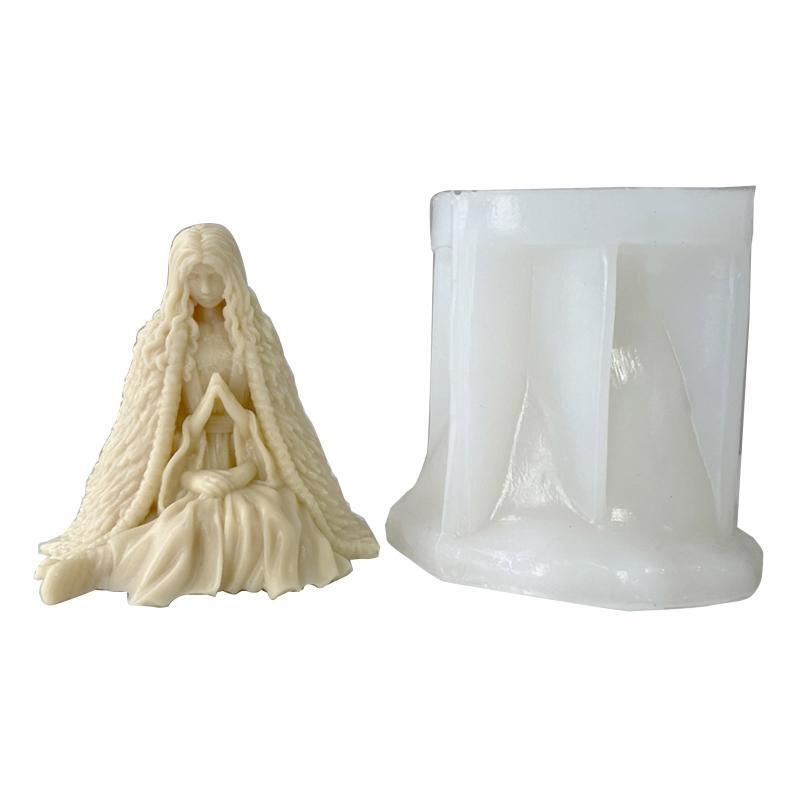 Halloween Witch Candle Mold for DIY Candle Plaster Decor Halloween Party Favors