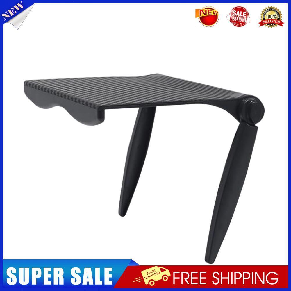 Foldable Adjustable Screen Top Shelf Computer Monitor Riser Stand (Black)