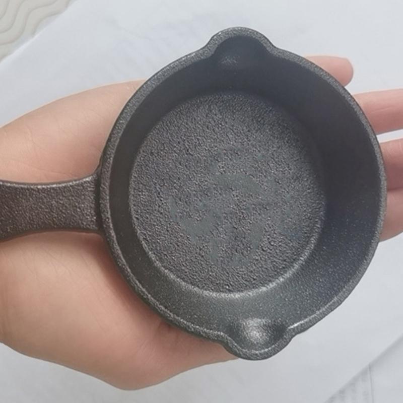 8.5CM Cast Iron Material Frying Pan Non-stick Cookware Fried Steak Pot Saucepans