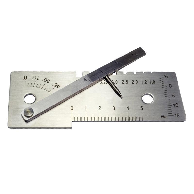 Portable Welding Gauge Inspection Metric Welding Height 0-5mm 5.1x2.0x0.63inch