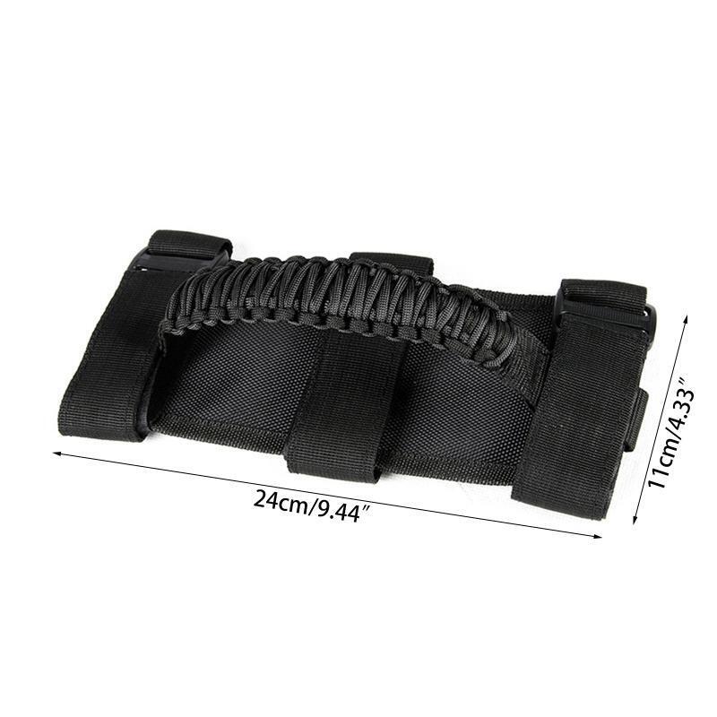 Off-road Car SafeRoll Bar Grab Handle Polyester Fiber Woven Handles for Wrangler