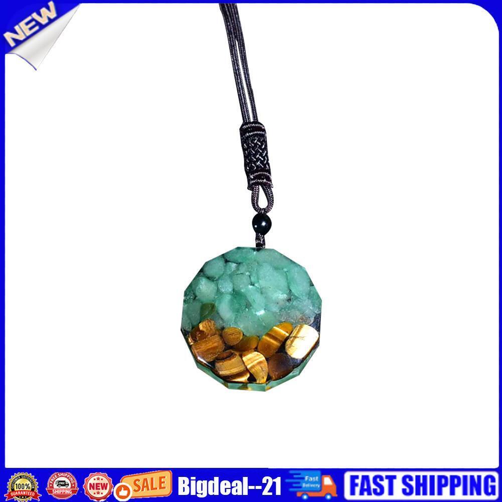 Orgone Pendant Tiger Eye Aventurine Orgonite Necklace Energy Crystal Stone