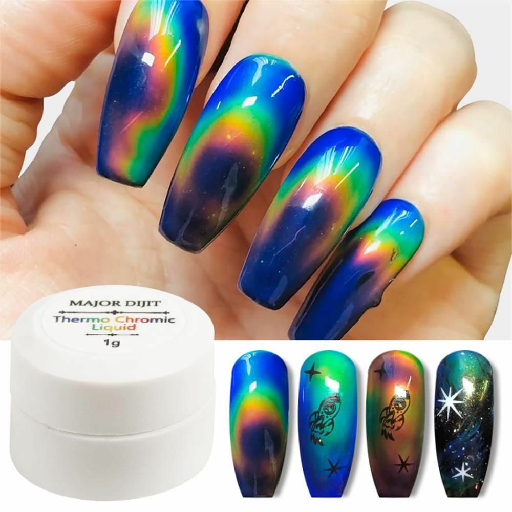 Change Thermochromic Liquid Solar Nail UV Mood Ring Liquid Crystal Nail Polish