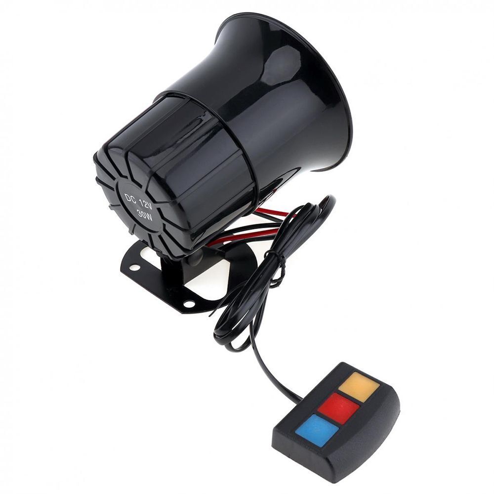 Van Truck 12V 30W 3 Sounds Speaker for Motorcycles Emergency Sound Amplifier