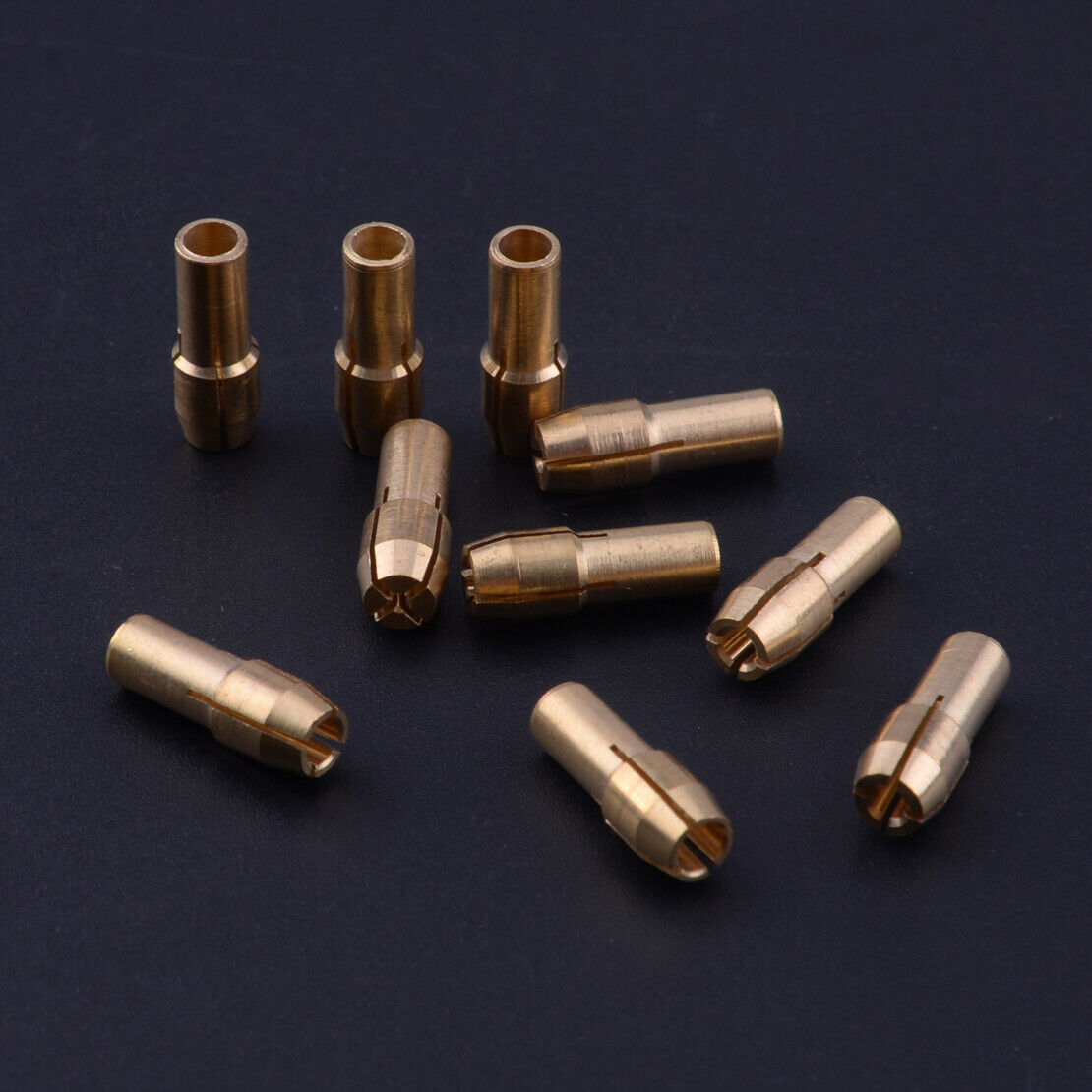 10x Brass Drill Chucks Collet Bits 0.5-3.2mm 4.8mm Shank fit for Rotary Tool Li