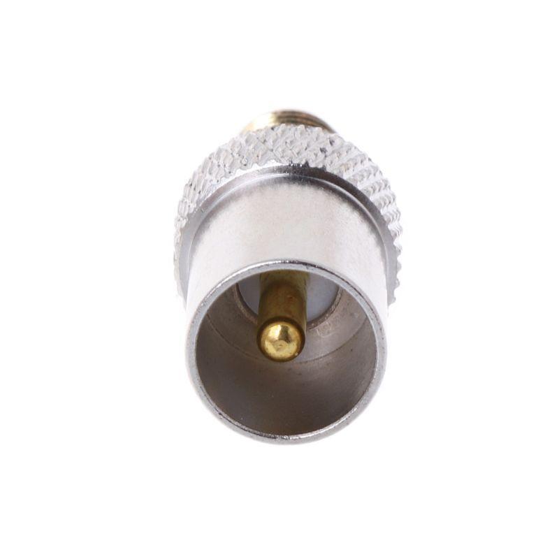 SMA Female Jack To TV IEC Male Plug Coaxial Adapter RF Connector Nickel Plated