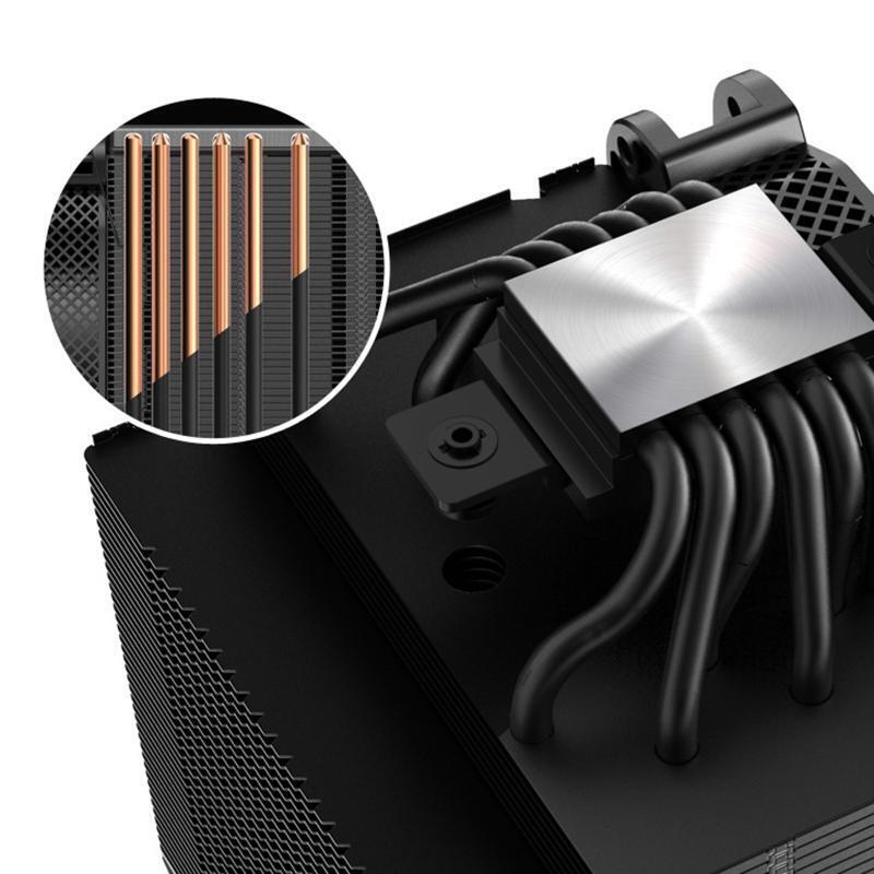HX6250 6 Heatpipes CPU Air Cooler Radiator 14cm 12V DC High Flow PWM Cooling Fan
