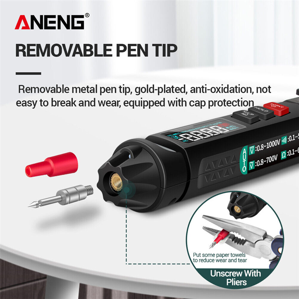 A3008 LCD Digital NCV Multimeter 6000 Counts AC/DC Voltage Diode Tester Pen