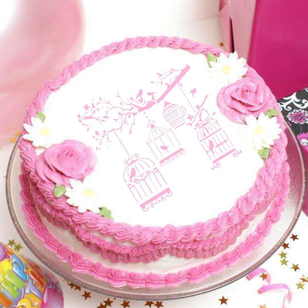 Plastic Cake Flower Spray Stencils DIY Mold Mould Fondant Template(PH-39)