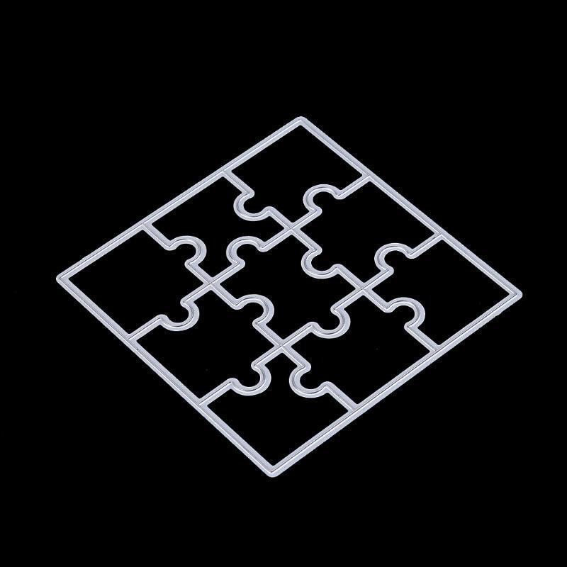 Puzzle DIY Metal Cutting Dies Stencil Template Scrapbook Album Paper Card Craft