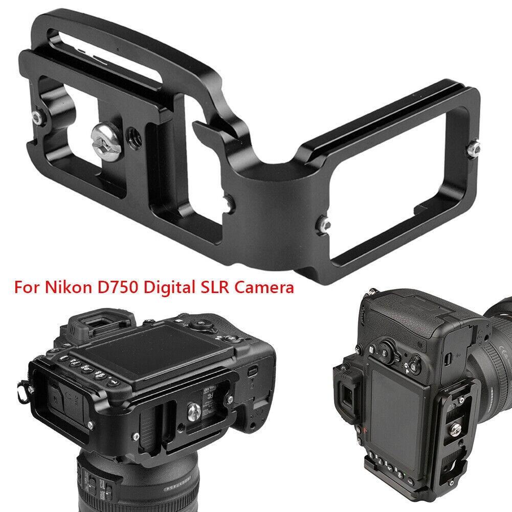 Aluminum Quick Release L Plate Bracket for Nikon D750 Digital SLR Camera