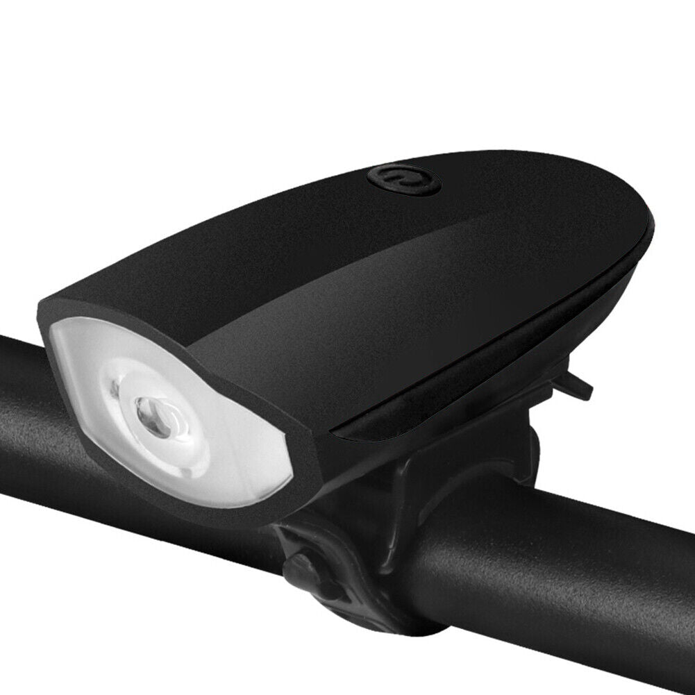 Rechargeable MTB Bicycle Waterproof 240LM XPG LED Headlight w/ Horn (Black)