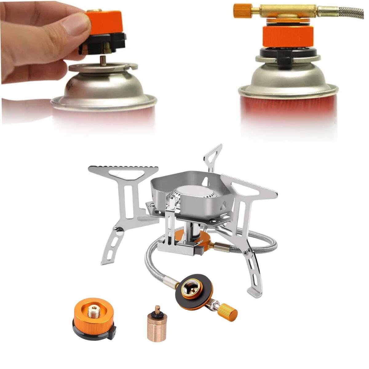Camping Stove Tourist Survival Furnace Backpacking Stove Burner for Travel