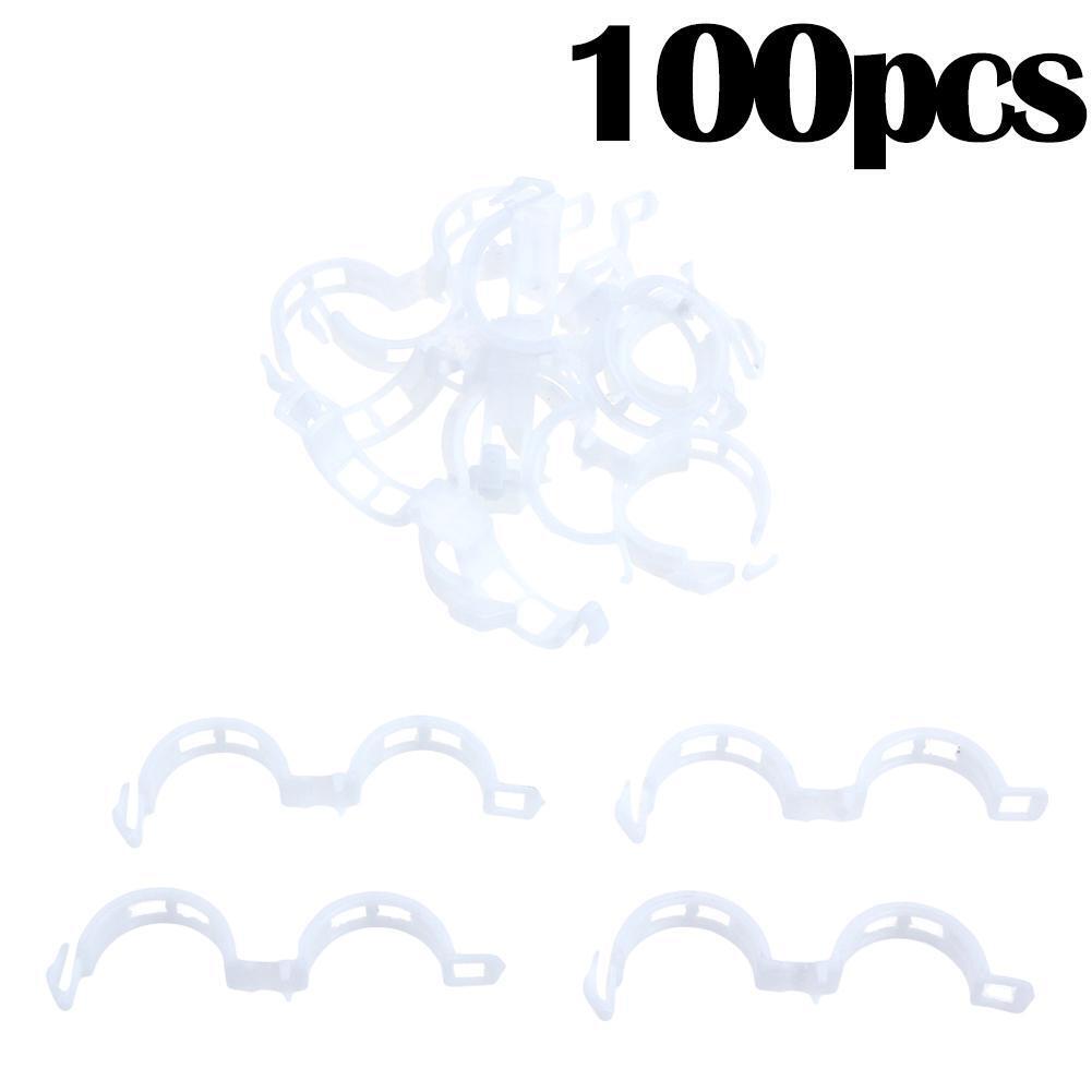 100pcs Garden Plant Support Clips for Trellis Twine Greenhouse Tomato