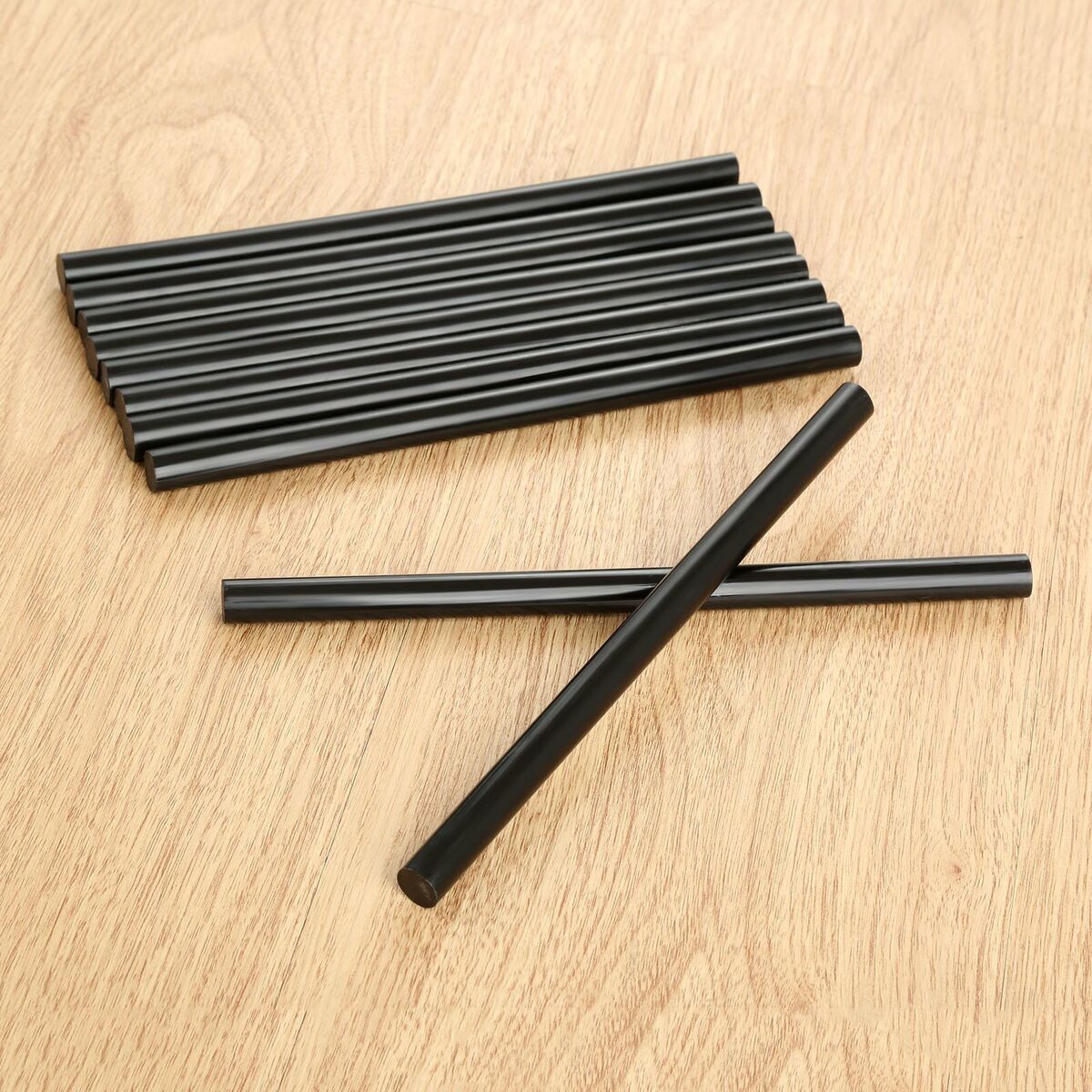 10Pcs Hot Melt Glue Gun Sticks EVA Glitter Powder Black Repair Craft 11mm*200mm