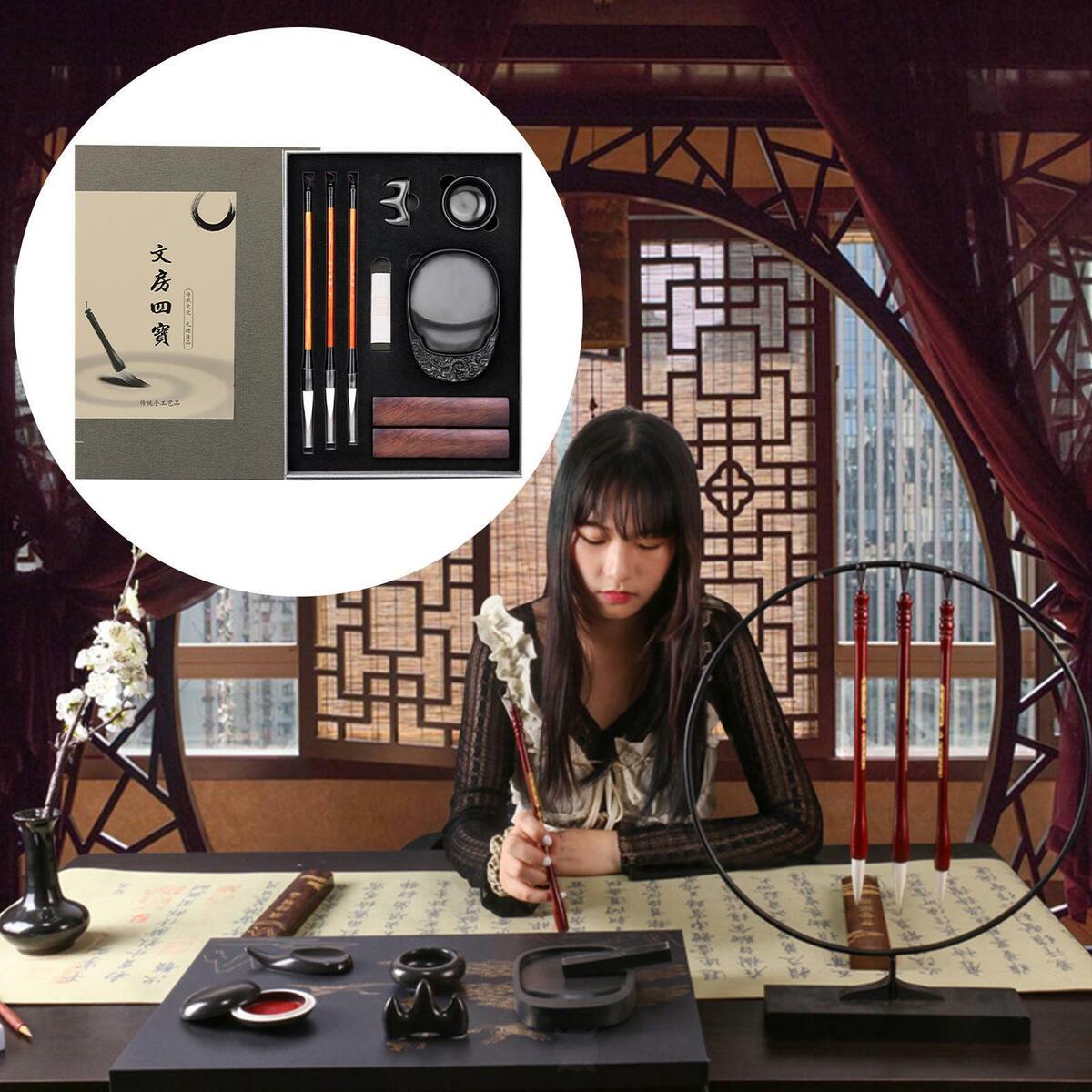 Four Treasures of The Study  Painting Writing Tools for