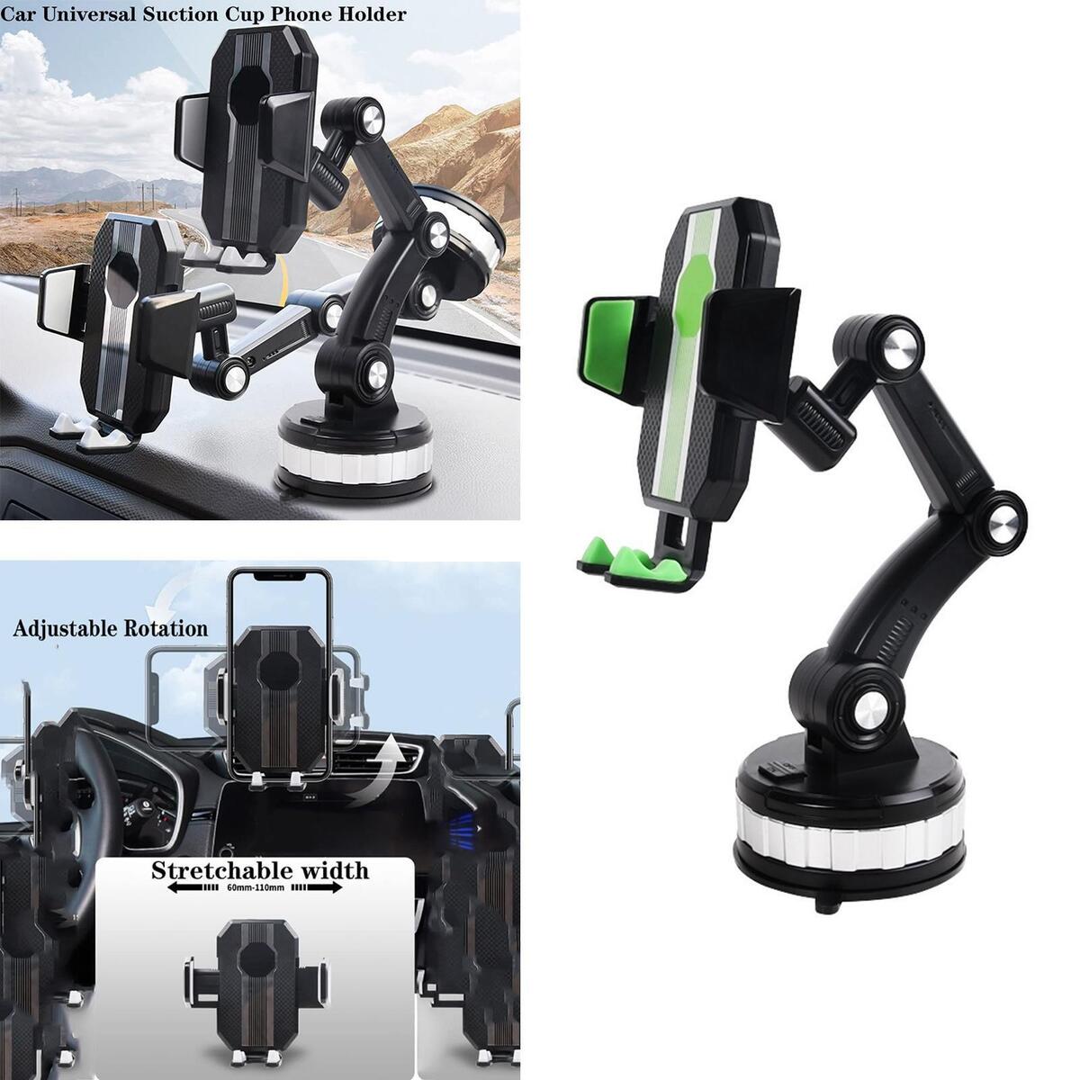 Universal Phone Holder for Car Dashboard Adjustable Suction Cup Desk Stand