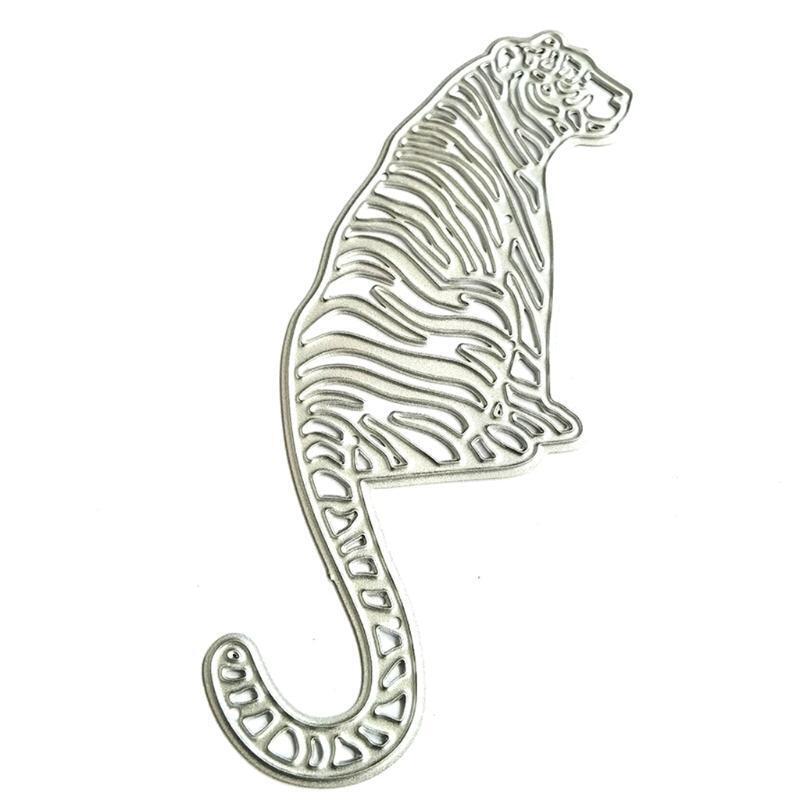 Cartoon Tiger Cutting Dies DIY Thanksgiving Day Valentine's Day Christmas Cards