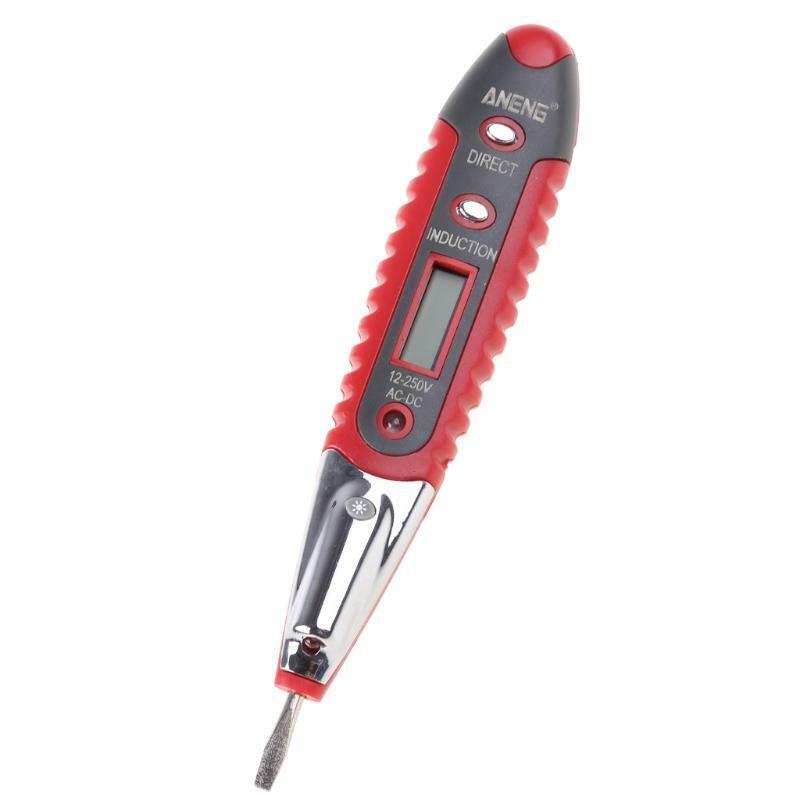 AC DC 12-250V Digital Voltage Tester Pencil Electric Pen Voltage Detector Meter