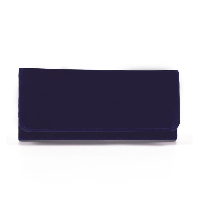 Women Portable Travel Velvet Jewelry Storage Roll Bag RingsOrganizer Case Pouch