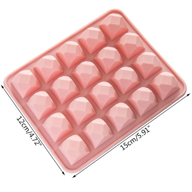 20 Cavities Polygon Silicone Mold Handmade DIY Soap Making Chocolate Cake Mould