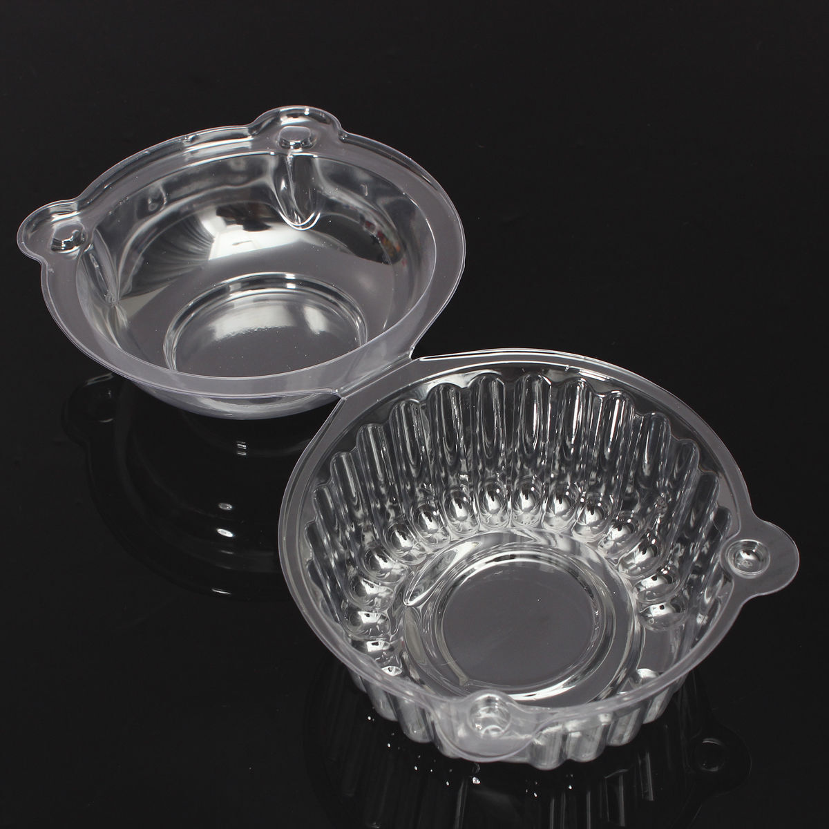 100pcs  Plastic Single Cupcake /Muffin Cases Pods Party Cup Cake Day Boxes