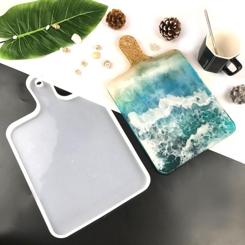 Best Gift for Family or Friends DIY Making Mold White Kits Square Handle Tray