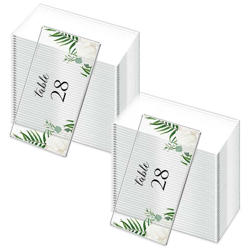 Clear Acrylic Rectangle Place Cards 10pcs/set Blank DIY Seat Table Cards