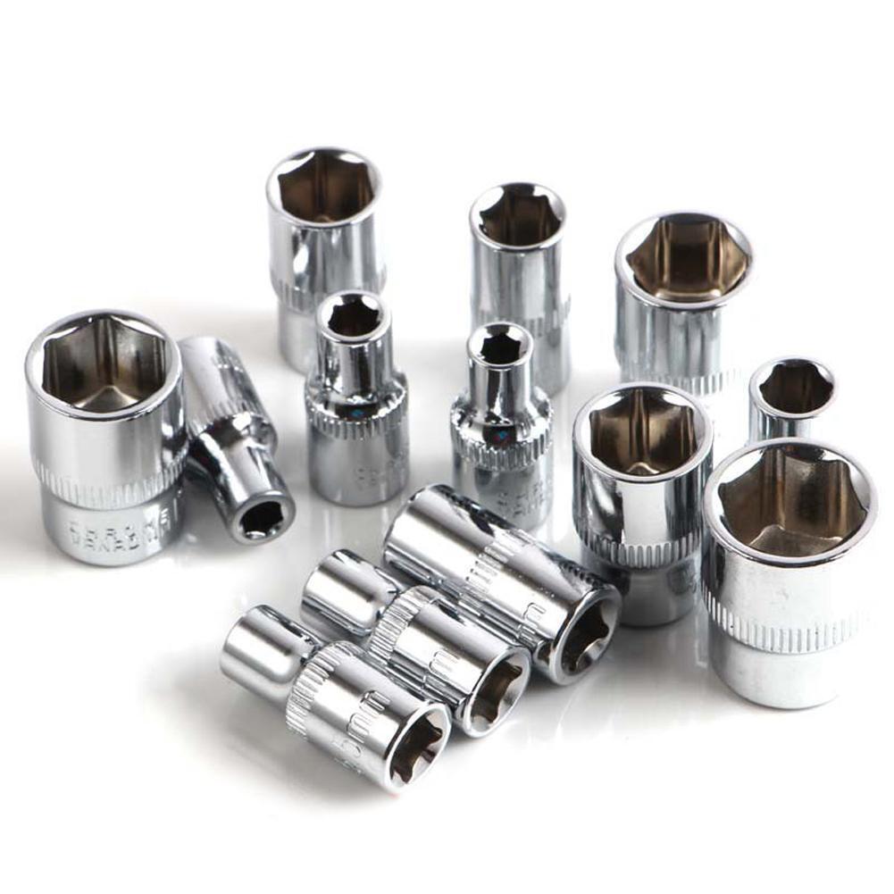 46pcs/set Chromium Vanadium Steel Combination Repair Wrench Socket Spanner