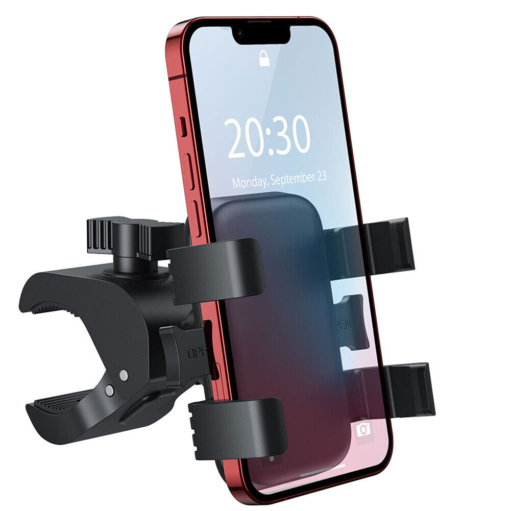 Motorcycle Mobile Phone Holder 360 Rotatable Bicycle Cellphone Bracket