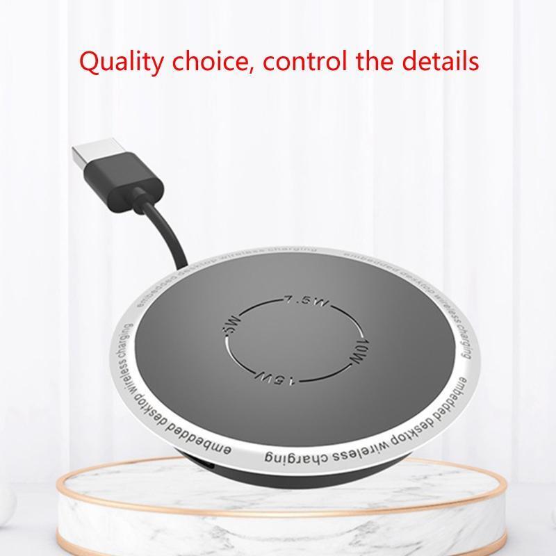 Built in Desktop Device Qi Fast Wireless Charger 15W 10W 7.5W Quick Charger 3.0