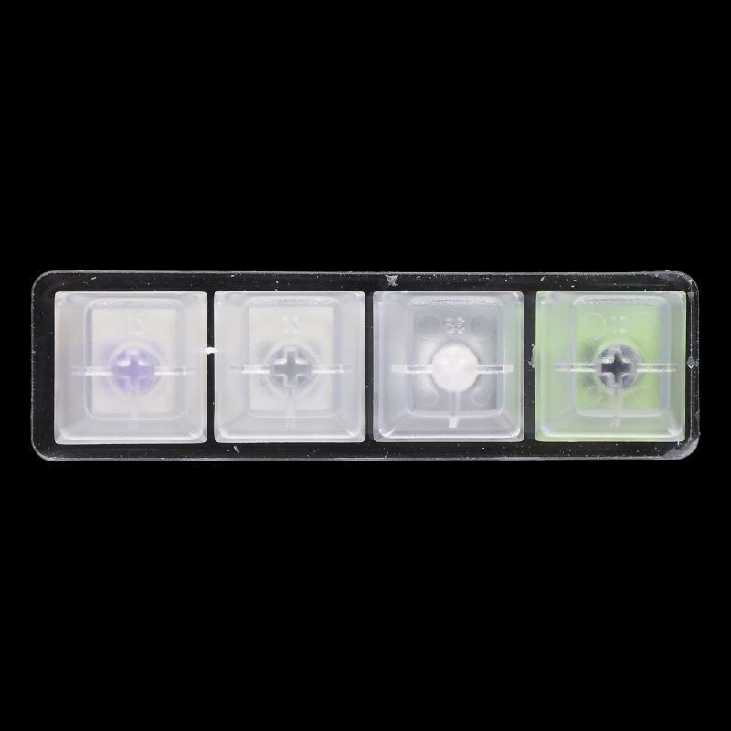 4 Key Mechanical Keyboard SP STAR Switch Tester Kit w/Acrylic Blank Base Keycaps