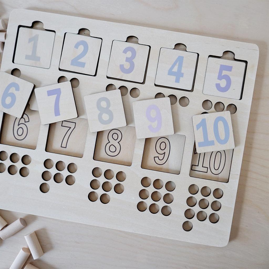 Montessori Educational Mathematics  Number Counting Board Festival