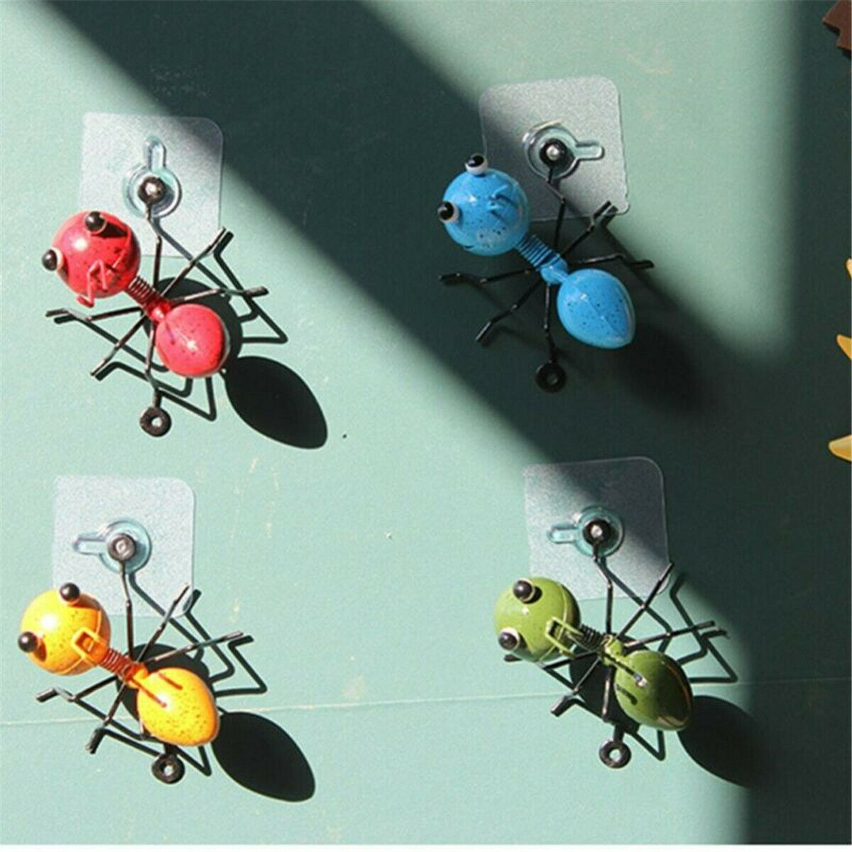 4PCS Garden Art Metal Sculpture Ant Ornament Cute Insect Art Garden Lawn Decor