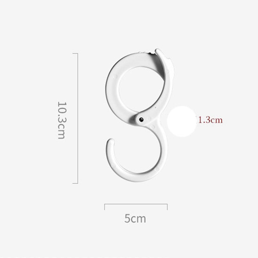 Buckle Rail Crossbar Clips Desk Hook S shape Hooks Hanging Coat Hanger