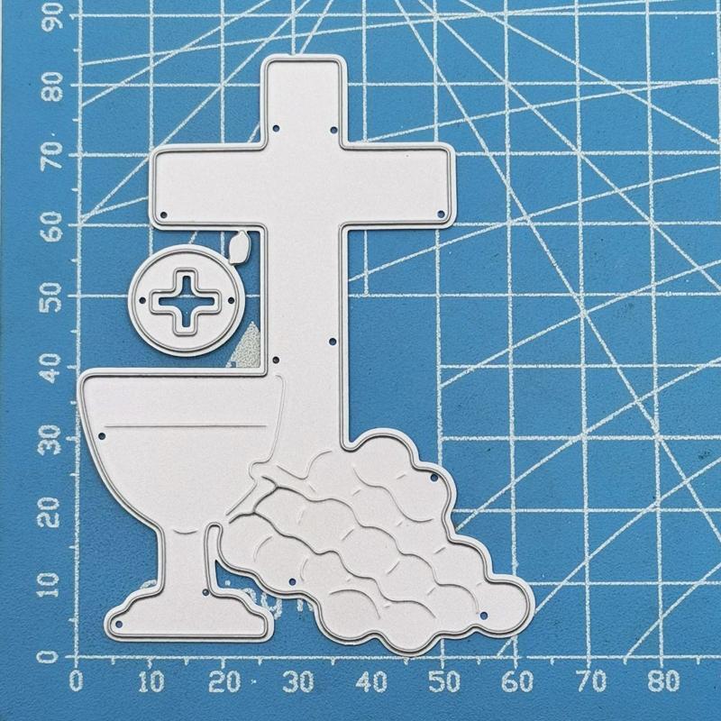 Cross Cup Metal Cutting Dies Stencil Scrapbooking DIY Album Stamp Paper Emboss