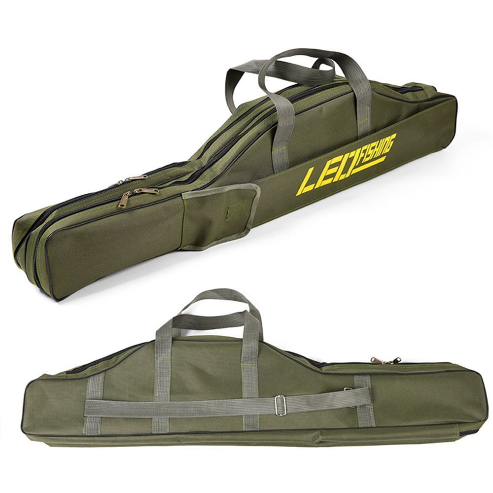 Military Hiking Fishing Rucksack Backpack Cylindrical Case Bag Fishing Gear Bag