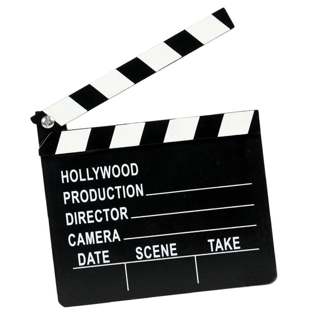 Black  Film Directors  Action Scene Board Costume Photo 20x18cm