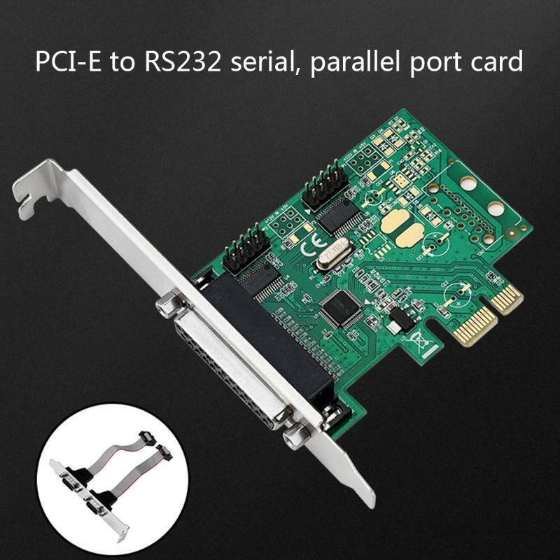 PCIe Expansion Card Serial Parallel Combo PCI Express to DB25 RS232 Port Adapter