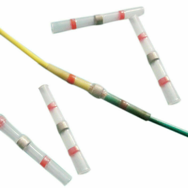 100 pcs Heat Shrink Wire Connectors Marine Automotive Waterproof Terminals Set