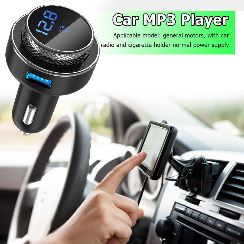 GC16 Car FM Transmitter Bluetooth-compatible Handsfree MP3 Player QC3.0 USB