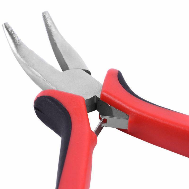 Bend tip plier DIY Hair Extension Tool Clip Plier for micro rings/links/beads