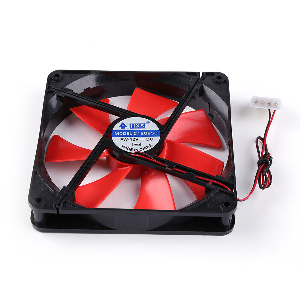 140mm 4 Pin Silent PC Case Cooling Fan CPU Cooler 12V Radiator Heatsink
